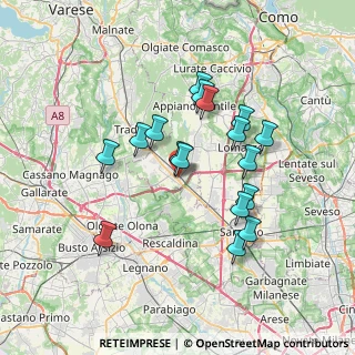 Mappa Via Sandro Pertini, 22076 Mozzate CO, Italia (6.30529)