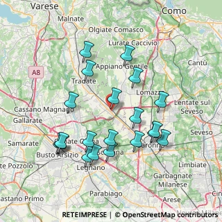Mappa Via Sandro Pertini, 22076 Mozzate CO, Italia (7.5175)