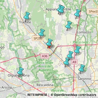 Mappa Via Sandro Pertini, 22076 Mozzate CO, Italia (4.985)