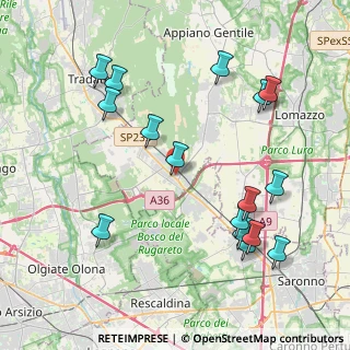 Mappa Via Sandro Pertini, 22076 Mozzate CO, Italia (4.55188)