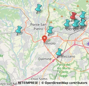 Mappa Via delle Vali, 24048 Treviolo BG, Italia (5.23545)