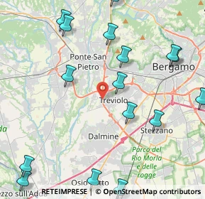 Mappa Via delle Vali, 24048 Treviolo BG, Italia (5.89158)