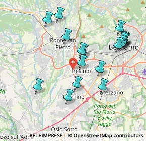 Mappa Via delle Vali, 24048 Treviolo BG, Italia (4.14316)