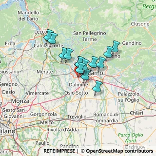 Mappa Via delle Vali, 24048 Treviolo BG, Italia (8.98)