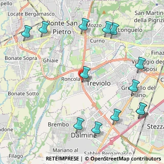 Mappa Via Delle Valli, 24048 Treviolo BG, Italia (2.74923)