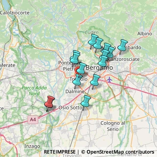 Mappa Via Roma, 24048 Treviolo BG, Italia (5.874)
