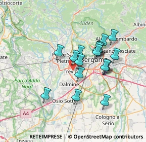 Mappa Via Roma, 24048 Treviolo BG, Italia (5.82389)