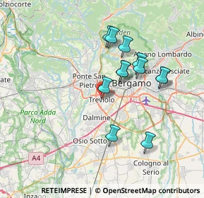 Mappa Via Roma, 24048 Treviolo BG, Italia (6.4)