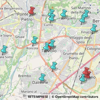Mappa Via Roma, 24048 Treviolo BG, Italia (2.805)
