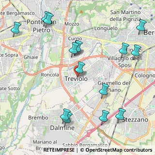 Mappa Via Roma, 24048 Treviolo BG, Italia (2.52733)