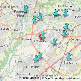 Mappa Via Roma, 24048 Treviolo BG, Italia (2.46286)