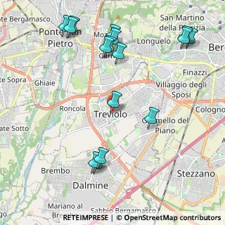 Mappa Via Roma, 24048 Treviolo BG, Italia (2.5225)