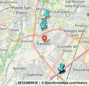 Mappa Via Roma, 24048 Treviolo BG, Italia (3.629)