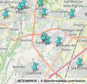 Mappa Via Roma, 24048 Treviolo BG, Italia (2.52909)