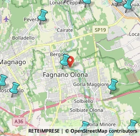Mappa Via del Carso, 21054 Fagnano Olona VA, Italia (3.63357)