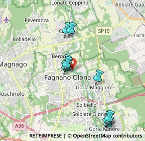 Mappa Via del Carso, 21054 Fagnano Olona VA, Italia (1.90545)