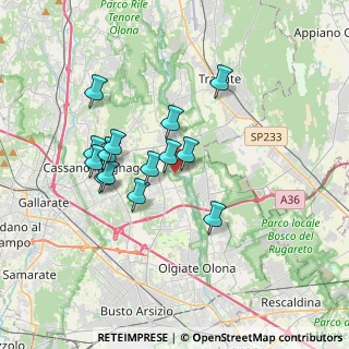 Mappa Via del Carso, 21054 Fagnano Olona VA, Italia (3.02071)