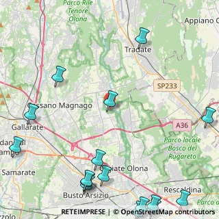 Mappa Via Giulio Cesare, 21054 Fagnano Olona VA, Italia (6.865)