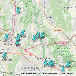 Mappa Via del Carso, 21054 Fagnano Olona VA, Italia (5.37813)