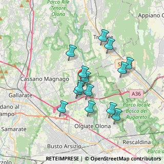 Mappa Via Giulio Cesare, 21054 Fagnano Olona VA, Italia (3.12857)