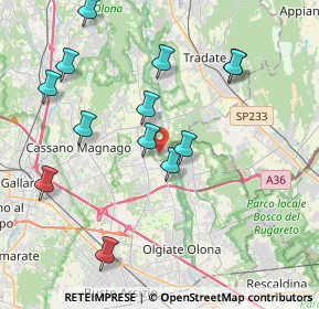 Mappa Via del Carso, 21054 Fagnano Olona VA, Italia (4.11769)