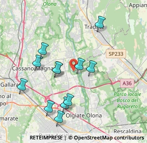 Mappa Via del Carso, 21054 Fagnano Olona VA, Italia (3.76417)