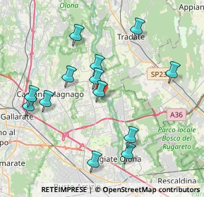 Mappa Via del Carso, 21054 Fagnano Olona VA, Italia (4.01769)