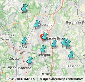 Mappa Via IV Novembre, 20833 Giussano MB, Italia (3.93)