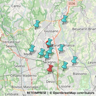 Mappa Via IV Novembre, 20833 Giussano MB, Italia (3.25455)