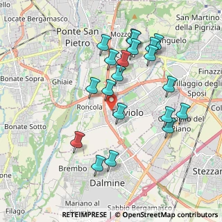 Mappa Via Santa Cristina, 24048 Treviolo BG, Italia (1.941)
