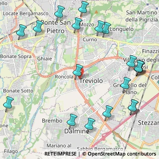 Mappa Via Santa Cristina, 24048 Treviolo BG, Italia (2.986)