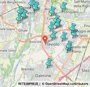 Mappa Via Santa Cristina, 24048 Treviolo BG, Italia (2.273)
