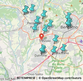 Mappa Via Santa Cristina, 24048 Treviolo BG, Italia (3.84875)