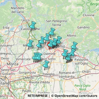 Mappa Via Santa Cristina, 24048 Treviolo BG, Italia (10.7085)