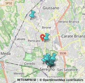 Mappa Via Adamello, 20833 Giussano MB, Italia (2.06909)