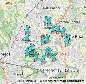 Mappa Via Adamello, 20833 Giussano MB, Italia (1.5475)