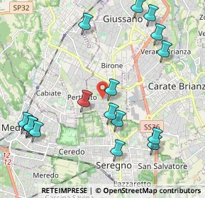 Mappa Via Adamello, 20833 Giussano MB, Italia (2.46471)