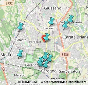 Mappa Via Adamello, 20833 Giussano MB, Italia (1.99909)