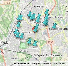 Mappa Via Adamello, 20833 Giussano MB, Italia (1.5975)
