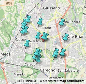 Mappa Via Adamello, 20833 Giussano MB, Italia (1.657)