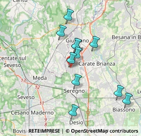 Mappa Via Adamello, 20833 Giussano MB, Italia (3.35818)