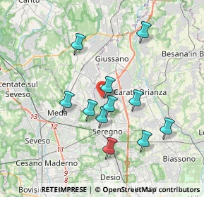 Mappa Via Adamello, 20833 Giussano MB, Italia (3.27636)