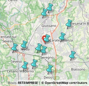 Mappa Via Adamello, 20833 Giussano MB, Italia (4.12692)