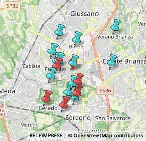 Mappa Via Vittorio Veneto, 20833 Giussano MB, Italia (1.49353)