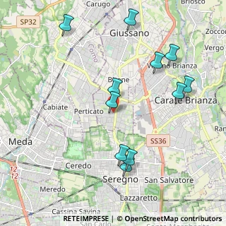 Mappa Via Vittorio Veneto, 20833 Giussano MB, Italia (2.17)