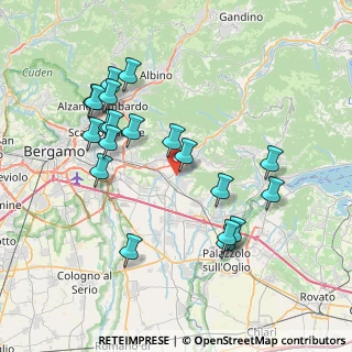 Mappa 24060 Gorlago BG, Italia (7.8025)