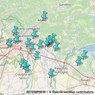 Mappa 24060 Gorlago BG, Italia (7.976)