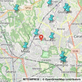 Mappa Viale Brianza, 22060 Cabiate CO, Italia (2.77909)
