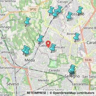 Mappa Viale Brianza, 22060 Cabiate CO, Italia (2.56143)