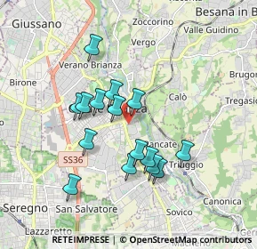 Mappa Via Vincenzo Monti, 20841 Carate Brianza MB, Italia (1.53067)